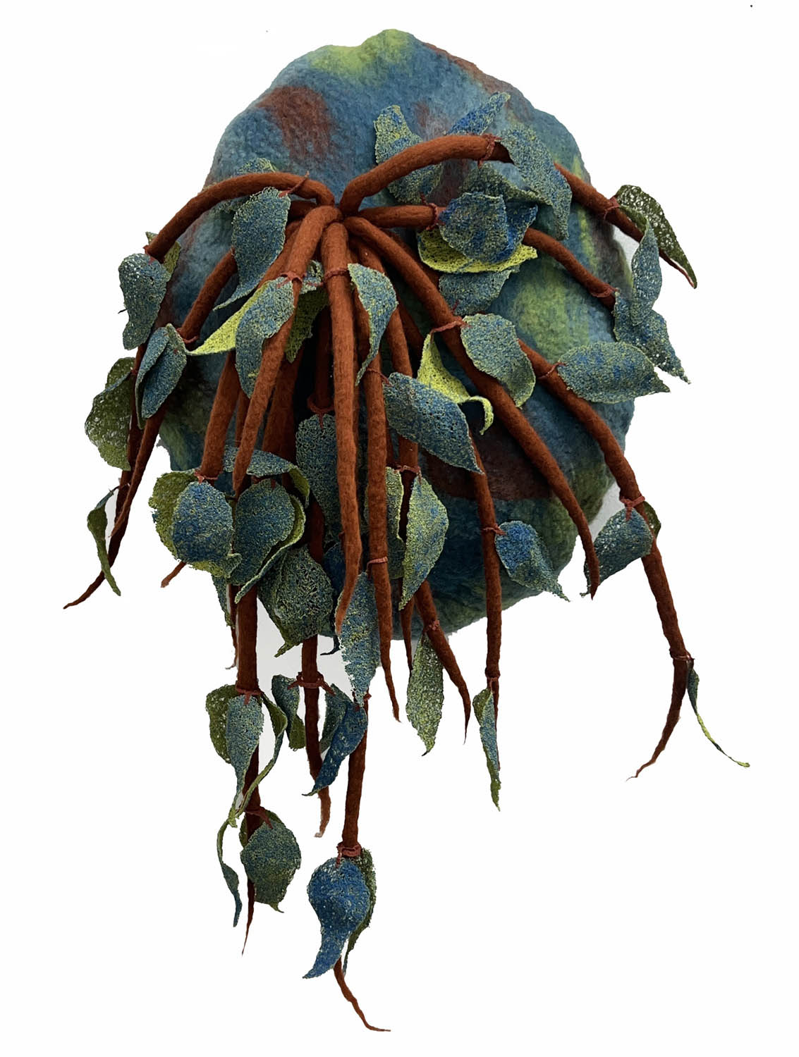 A fabric work by Sandra Giunta, for our "Fiber in Focus" exhibition